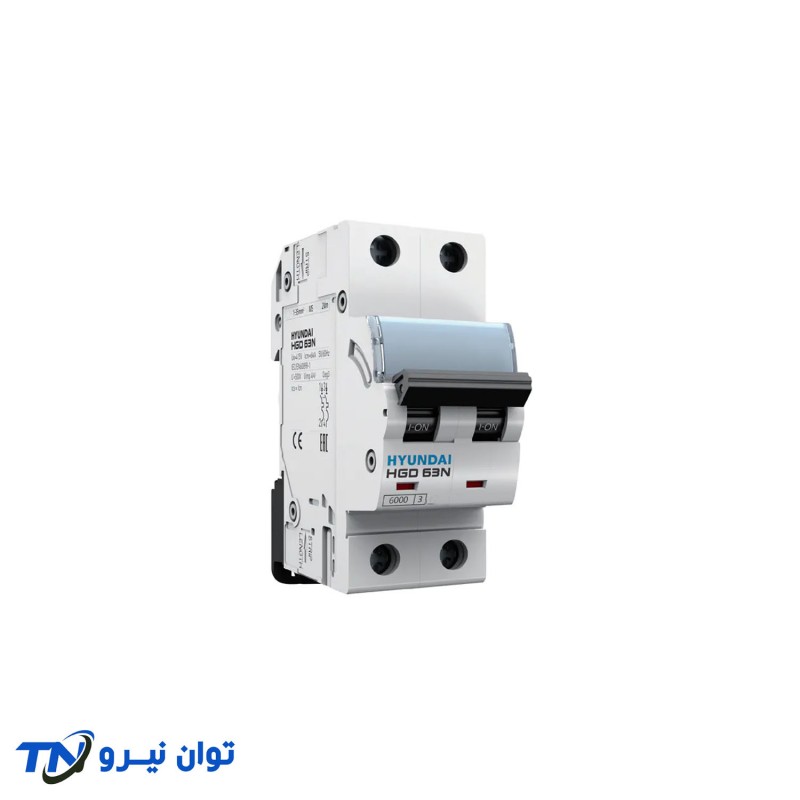 کلید میناتوری هیوندای دو پل 20آمپر