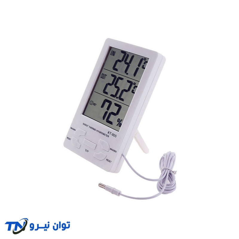 دما و رطوبت سنج محیط دو سنسوره KT-905